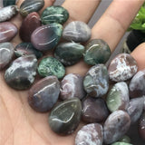 Natural Stone Agate Water Drop Shape DIY Pendant Earring Jewelry