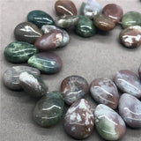 Natural Stone Agate Water Drop Shape DIY Pendant Earring Jewelry