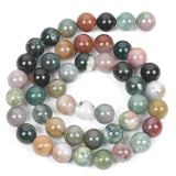 Indian Agates Round Loose Beads for Jewelry Making DIY Necklace Bracelets