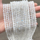 Indian Light Moonstone Spot Beads Round Loose Spacer 6 8mm