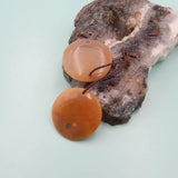 Indonesian Coral Round Earrings For Women 25x4mm