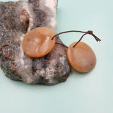Indonesian Coral Round Earrings For Women 25x4mm
