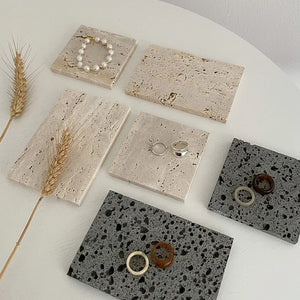 Natural Stone Ins Wind Net Red Photography Props Jewelry Pendulum Storage Tray