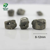 Iron Pyrite Natural Stone Beads 4-12MM Sizes