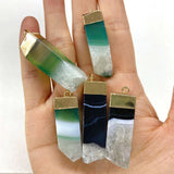 Agate Pendants DIY Jewelry Necklace Earrings