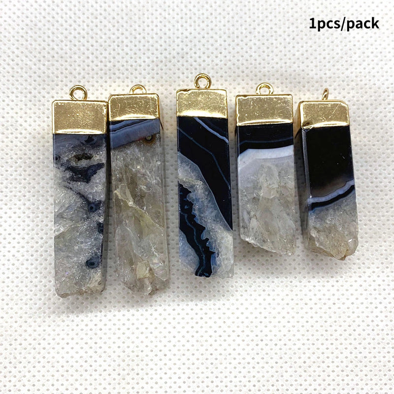 Agate Pendants DIY Jewelry Necklace Earrings