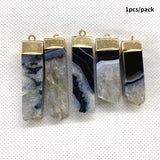 Agate Pendants DIY Jewelry Necklace Earrings