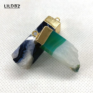 Agate Pendants DIY Jewelry Necklace Earrings
