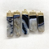 Agate Pendants DIY Jewelry Necklace Earrings