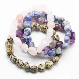 Crystal Agate Shaped Bracelet Healing Bangle Yoga Jewelry