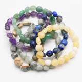 Crystal Agate Shaped Bracelet Healing Bangle Yoga Jewelry