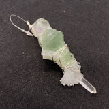 Natural Stone Crystal Pendant 20-100mm Wrap Charm Jewelry