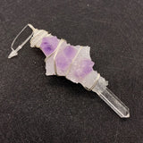 Natural Stone Crystal Pendant 20-100mm Wrap Charm Jewelry