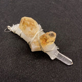 Natural Stone Crystal Pendant 20-100mm Wrap Charm Jewelry