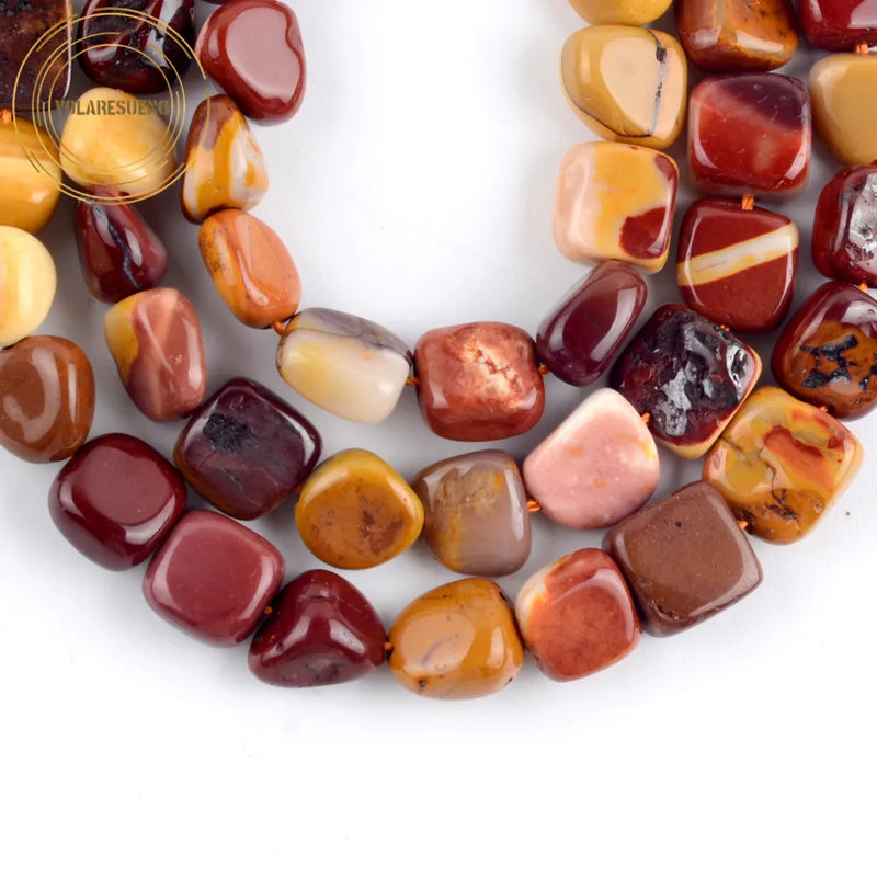 Mookaite Jaspers Beads 8-10mm 15" for Jewelry Making