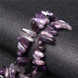 Natural Stone Purple Amethysts Crystals Spacer Beads 15''