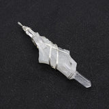 Natural Stone Irregular Rhombus Crystal Pendant 20-80mm DIY Necklace Earrings