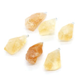 Natural Stone Citrin Pendants for Jewelry Making DIY Necklace