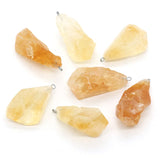 Natural Stone Citrin Pendants for Jewelry Making DIY Necklace
