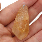 Natural Stone Citrin Pendants for Jewelry Making DIY Necklace