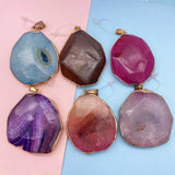 Dragon Pattern Agate Pendant for DIY Necklace
