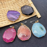 Dragon Pattern Agate Pendant for DIY Necklace