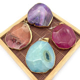 Dragon Pattern Agate Pendant for DIY Necklace