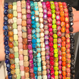 Natural Stone Square Turquoise Jasper Beads for Jewelry Making