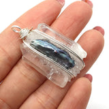 Natural Stone Crystal Pendant Resin Pearl Charm DIY Jewelry Accessories