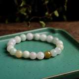 Natural Stone Jade Bracelets Women Beaded Semi Precious Jadeite Yoga