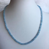 Multicolor Ruby Jade Roundel Faceted Necklace 40+5CM Chocker Beads
