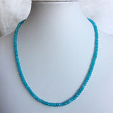 Multicolor Ruby Jade Roundel Faceted Necklace 40+5CM Chocker Beads