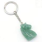 Green Aventurines Tiger Eye Stone Keychains for Women