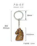 Green Aventurines Tiger Eye Stone Keychains for Women