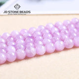 Natural Stone Kunzite Bead Purple Spodumene Round Spacer Gemstone