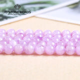 Natural Stone Kunzite Bead Purple Spodumene Round Spacer Gemstone