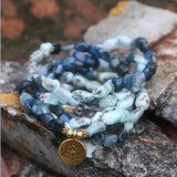 Natural Stone & Quartz Irregular Bead Bracelet Yoga Gift Bijoux