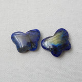 Labradorite & Lapis Lazuli Butterfly Earrings