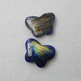 Labradorite & Lapis Lazuli Butterfly Earrings