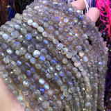 Labradorite Beaded Faceted Spacer Beads for Jewelry Making