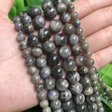 Labradorite Round Loose Stone Beads 4-12mm 15in