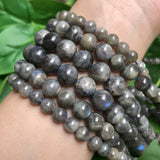 Labradorite Round Loose Stone Beads 4-12mm 15in