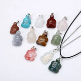 Natural Stone Turtle Carving Pendant Box for Jewelry Making