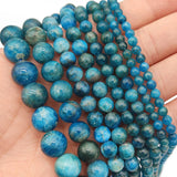 Lake Apatite Round Spacers Beads 4/6/8/10/12mm