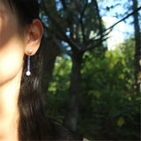 Lapis Lazuli & Freshwater Pearl Beaded Earrings