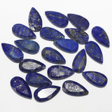 Lapis Lazuli Faceted Drop Shape Pendant Beads 8Pcs