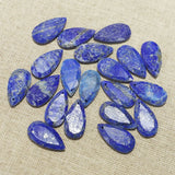 Lapis Lazuli Faceted Drop Shape Pendant Beads 8Pcs