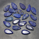 Lapis Lazuli Faceted Drop Shape Pendant Beads 8Pcs