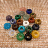 Natural Stone Large Hole Beads for DIY Jewelry Making Bracelet Necklace