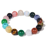 Natural Stone Large Hole Round Beads 12mm